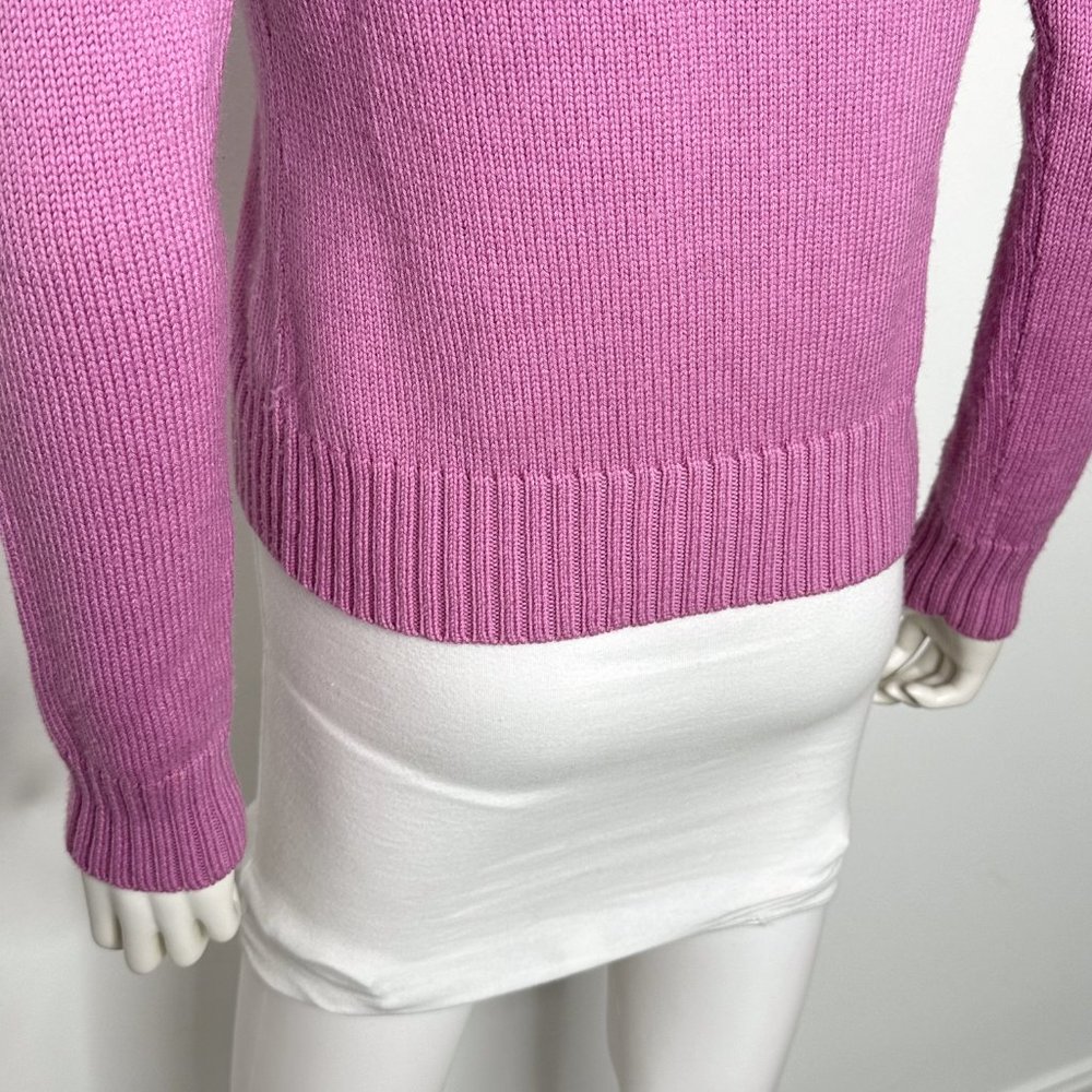 Theory Classic Wool Long Sleeve Turtleneck Sweater in Pink Women’s Size S - Picture 14 of 15